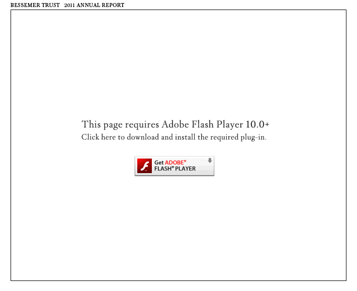 You need the Flash player plugin to view this website